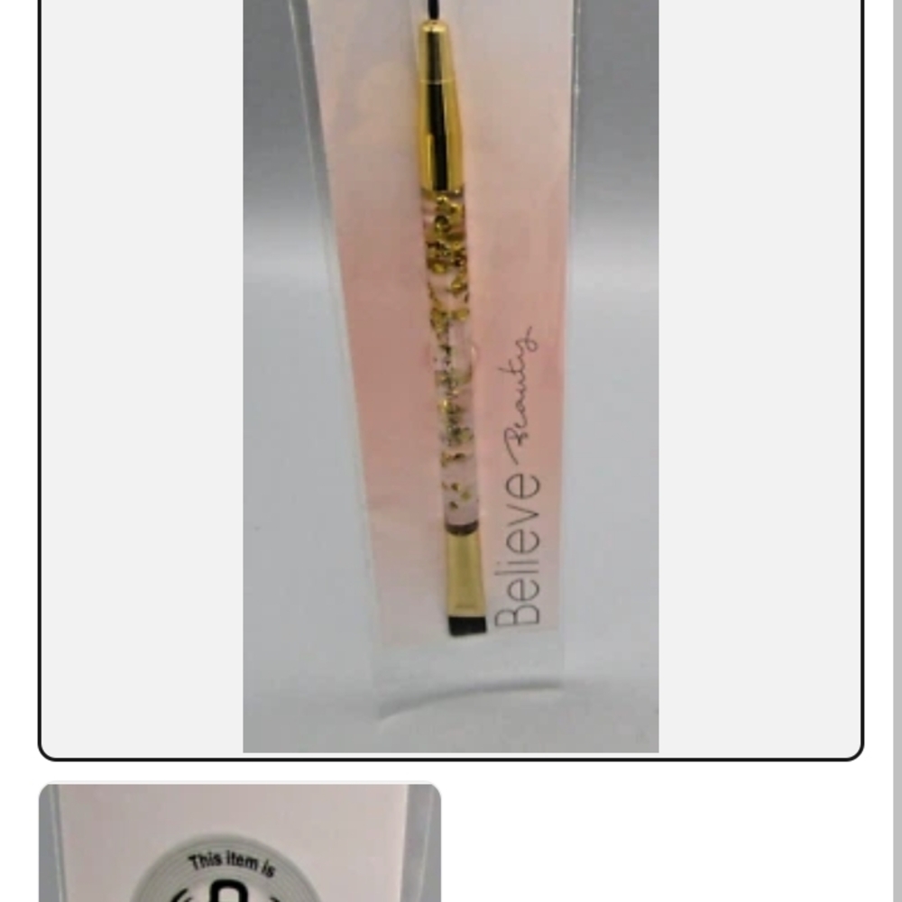 Gold and Black Eyeliner with Glitter